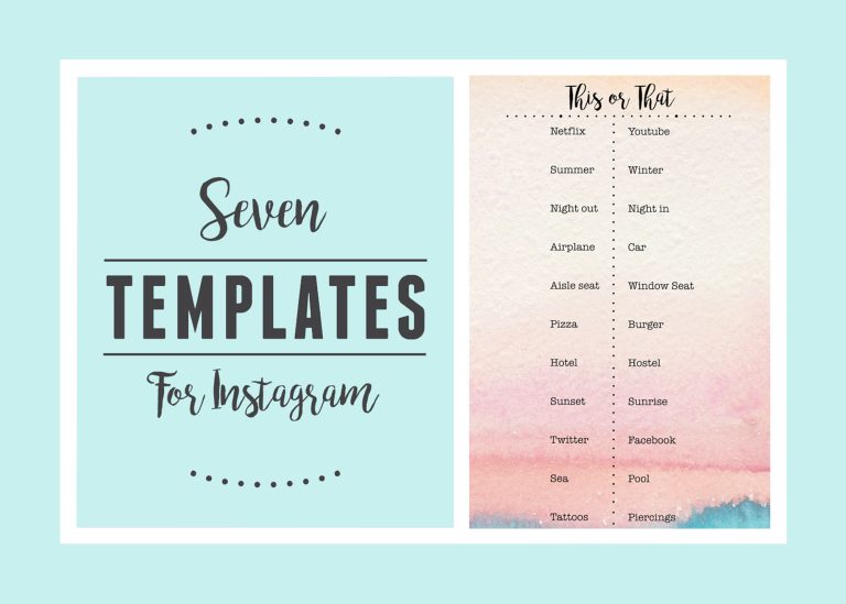 Instagram Story Templates