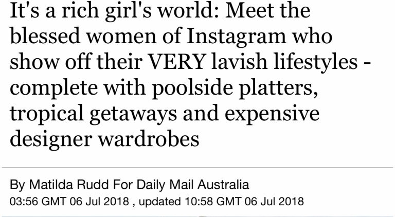 DailyMail: Meet the blessed women of Instagram