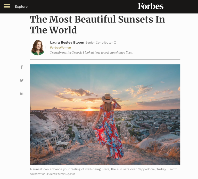 Forbes: The Most Beautiful Sunsets In The World